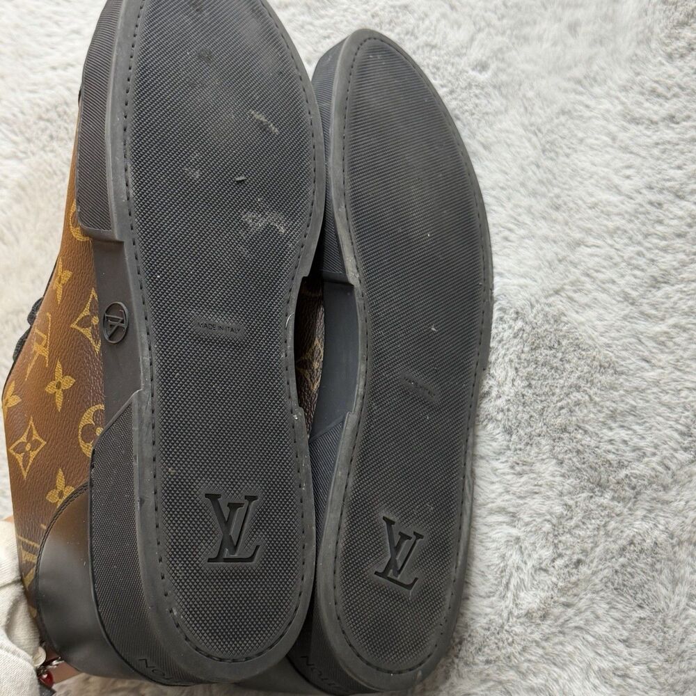 LOUIS VUITTON LV MONOGRAM BROWN SHOES SNEAKERS AUTHENTIC Size 10 - Picture 8 of 8